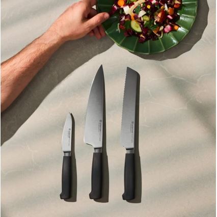 Wüsthof - Ensemble PARTNER de 3 couteaux de cuisine, noir