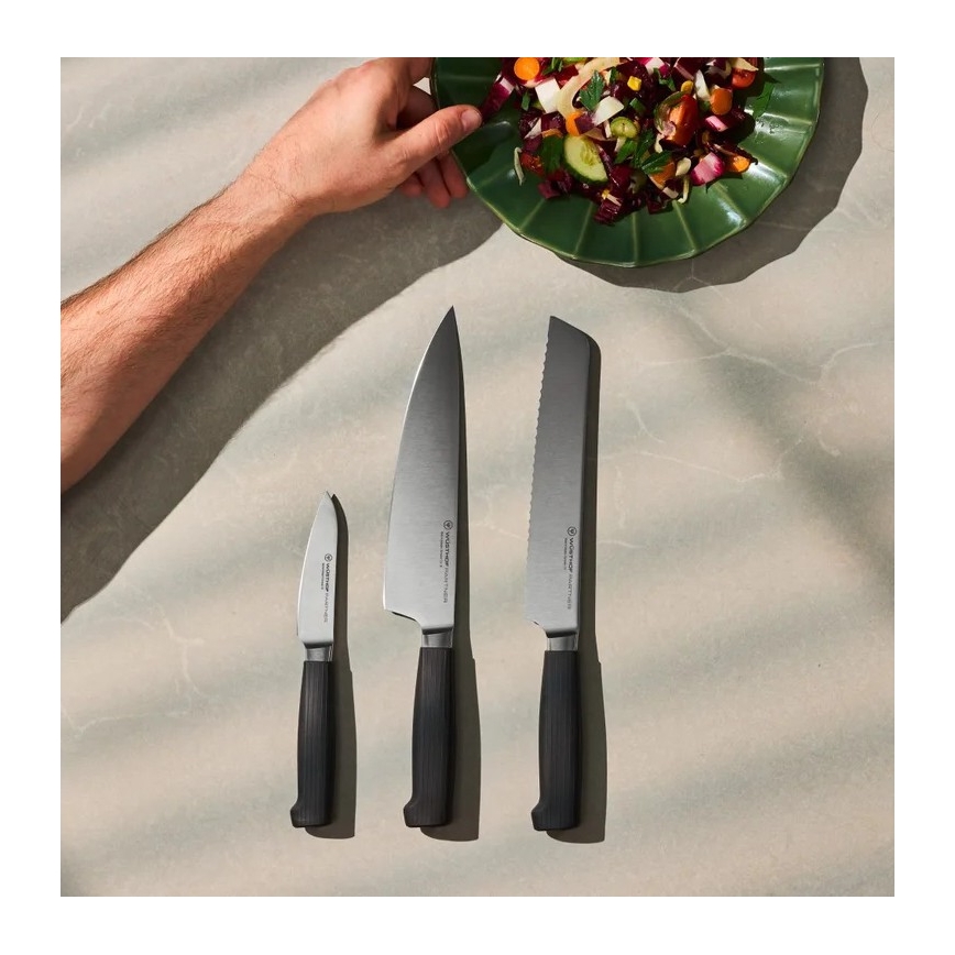 Wüsthof - Ensemble PARTNER de 3 couteaux de cuisine, noir