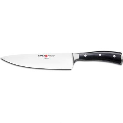 Wüsthof - Jeu de couteaux de cuisine CLASSIC IKON 3 pcs noir