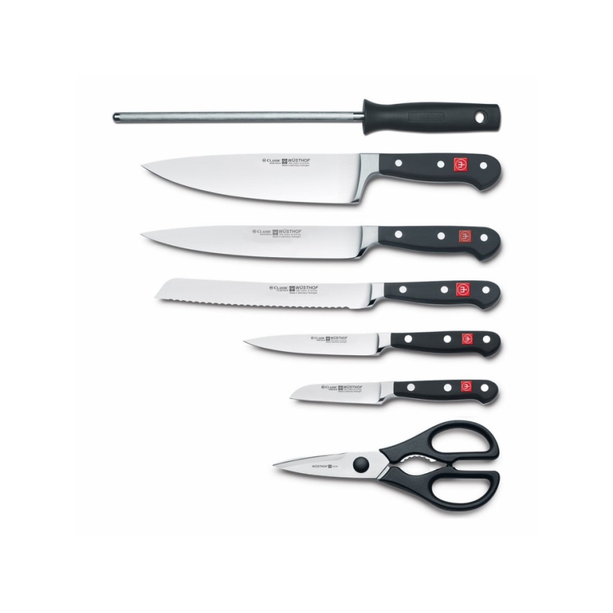 Wüsthof - Set di coltelli da cucina con supporto CLASSIC 8 pz cenere/beige