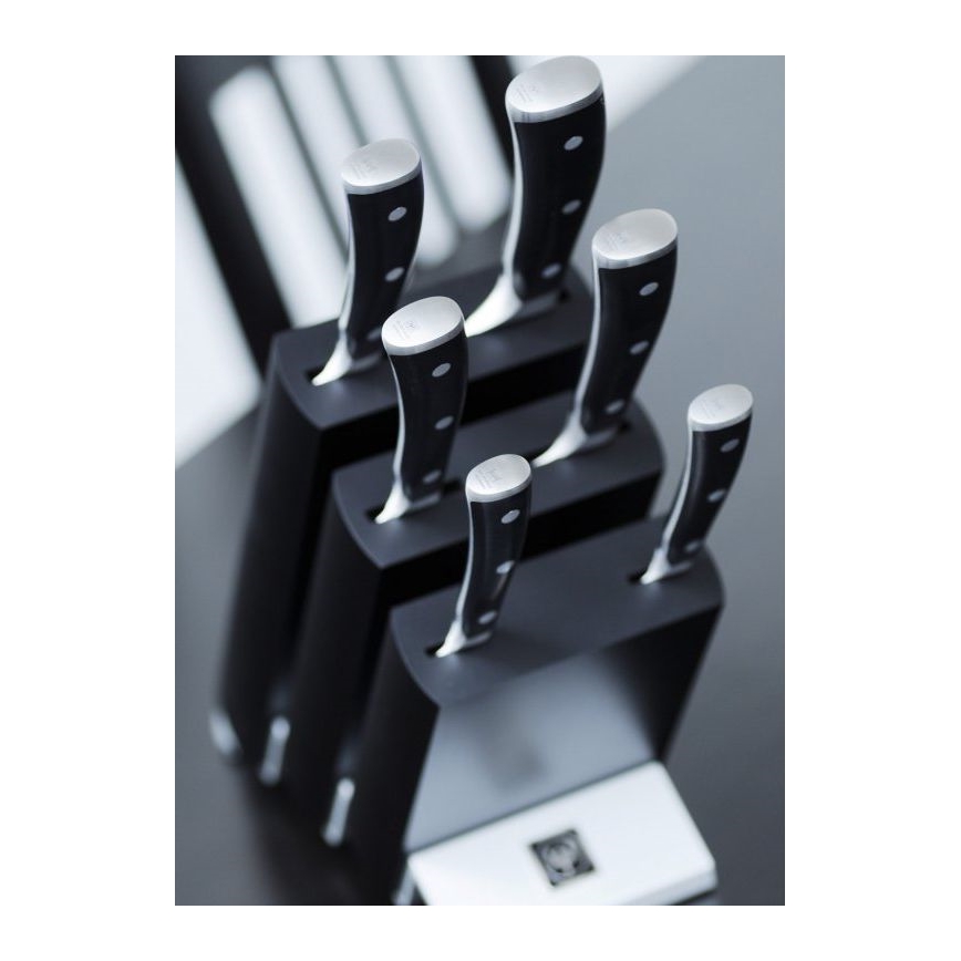 Wüsthof - Set di coltelli da cucina con supporto CLASSIC IKON 7 pz cenere/nero