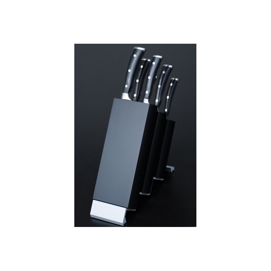 Wüsthof - Set di coltelli da cucina con supporto CLASSIC IKON 7 pz cenere/nero