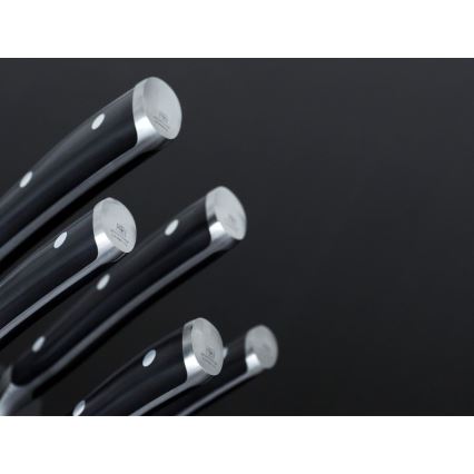 Wüsthof - Set di coltelli da cucina con supporto CLASSIC IKON 7 pz cenere/nero