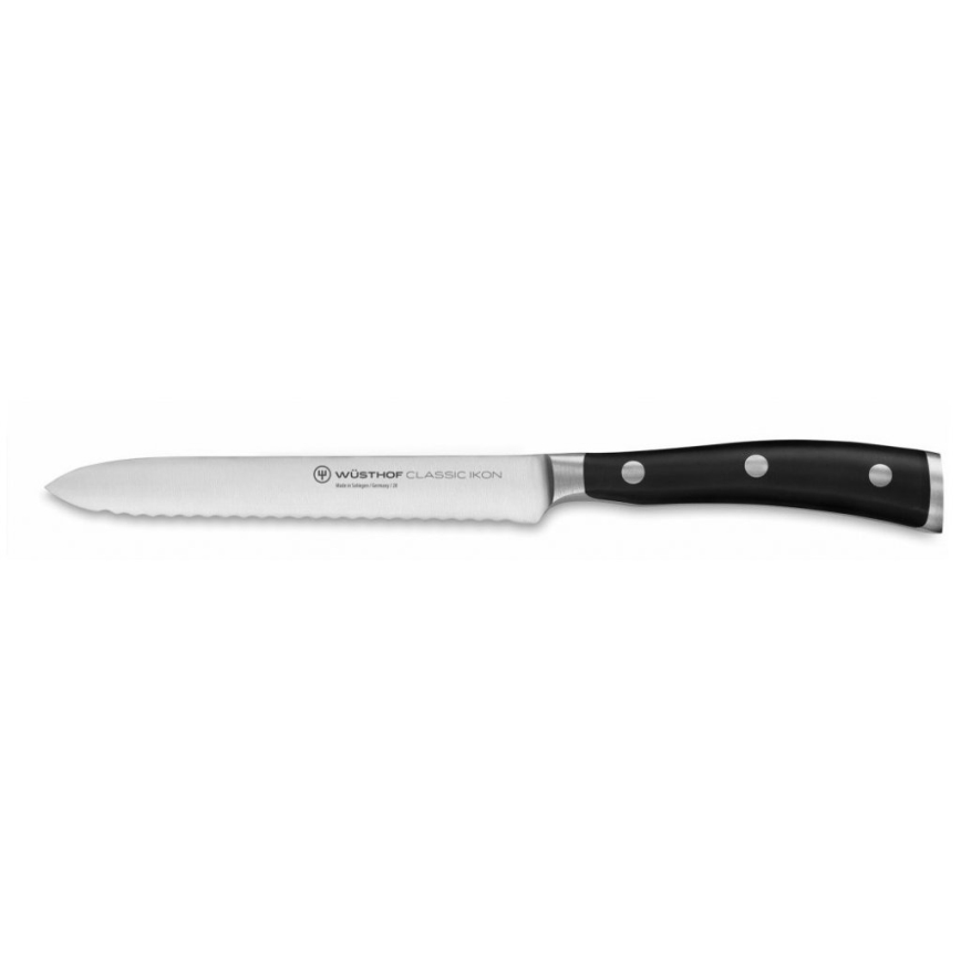 Wüsthof - Set di coltelli da cucina con supporto CLASSIC IKON 7 pz cenere/nero