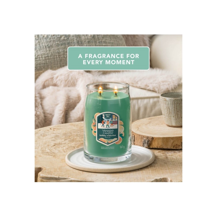 Yankee Candle - Bougie parfumée HOLIDAY WINTERFEST grande 567 g 60-90 heures