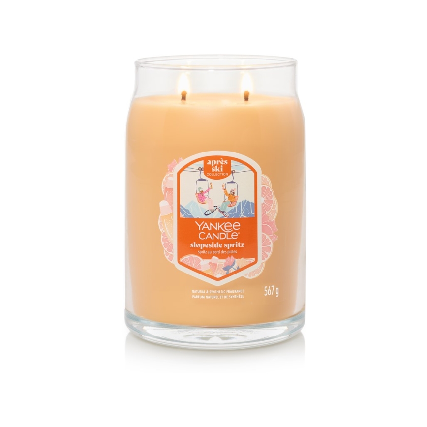 Yankee Candle - Bougie parfumée SLOPESIDE SPRITZ grande 567g 60-90 h.