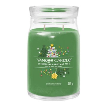 Yankee Candle - Candela profumata SHIMMERING CHRISTMAS TREE grande 567g 60-90 ore.