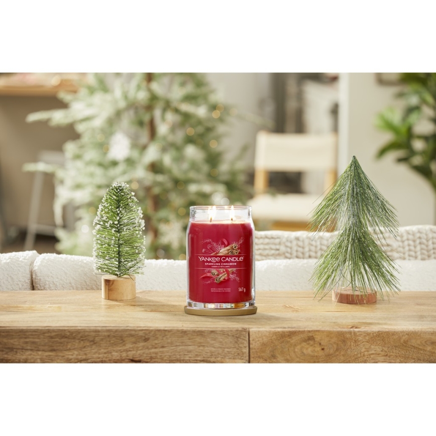 Yankee Candle - Candela profumata SPARKLING CINNAMON grande 567g 60-90 ore