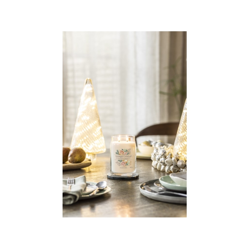 Yankee Candle - Candela profumata WHITE SPRUCE & GRAPEFRUIT, grande, 567 g, 60-90 ore