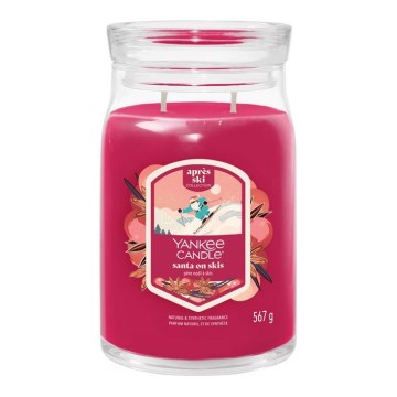 Yankee Candle - Duftkerze SANTA ON SKIS groß 567g 60-90 Std.