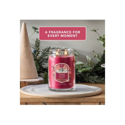 Yankee Candle - Duftkerze SANTA ON SKIS groß 567g 60-90 Std.