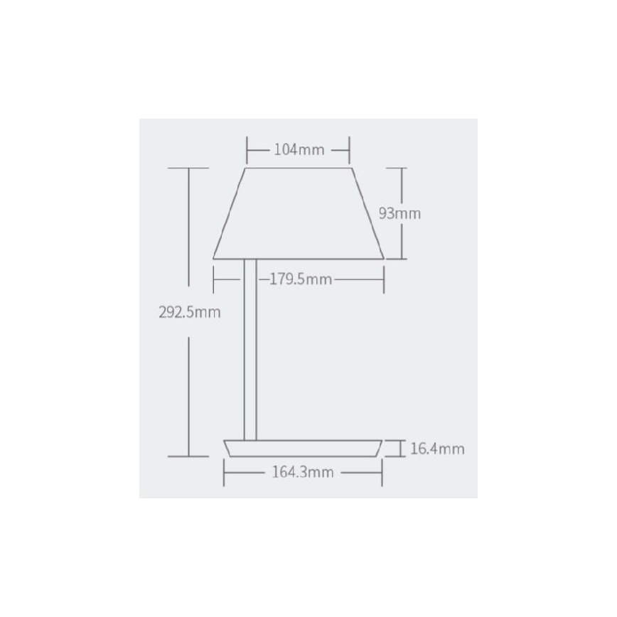 Yeelight - Lampada da tavolo LED dimmerabile con ricarica wireless Staria Bedside Lamp Pro LED/20W/230V Wi-Fi
