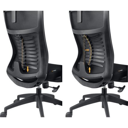 Yenkee - Chaise de bureau noire