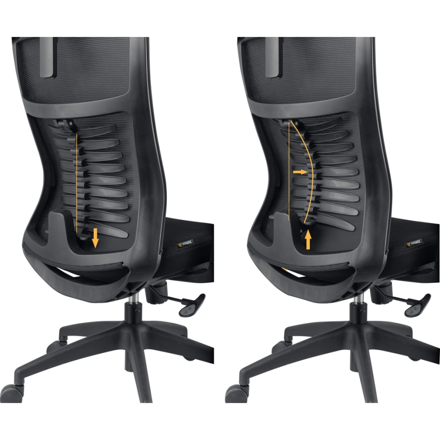 Yenkee - Chaise de bureau noire