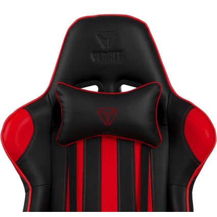 Yenkee - Chaise gaming noir/rouge