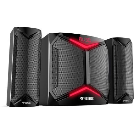Yenkee – PC-Lautsprecher 2.1 50W/230V schwarz + Fernbedienung