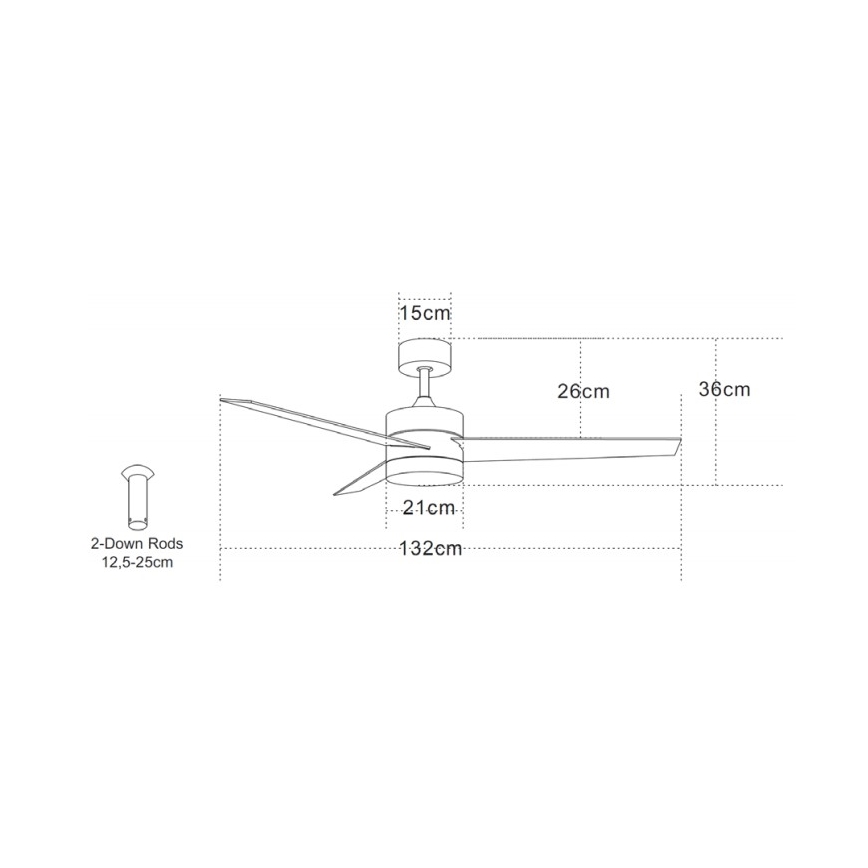 Zambelis 19134 - Plafoniera LED LED/15W/230V 3000/4000/6000K cromo opaco + telecomando