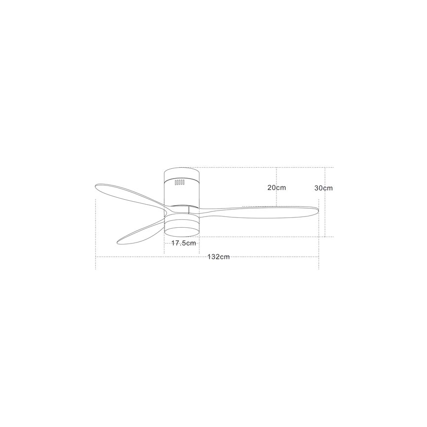 Zambelis 19144 - Plafoniera LED LED/15W/230V 3000/4000/6000 ciliegio + telecomando
