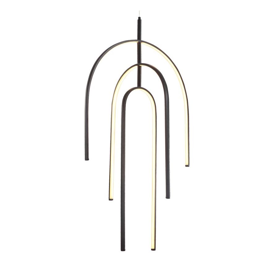 Zambelis 1932 - Lampadario a sospensione con filo LED dimmerabile LED/80W/230V nero
