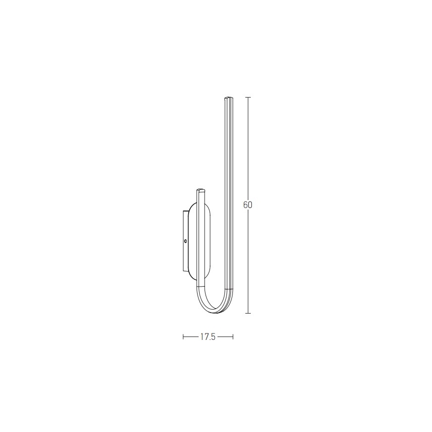 Zambelis 1935 - Applique a LED dimmerabile LED/18W/230V oro