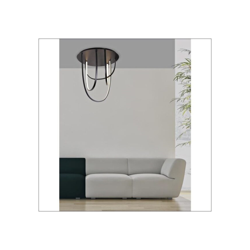 Zambelis 1951 - Plafonnier LED à intensité variable LED/80W/230V noir
