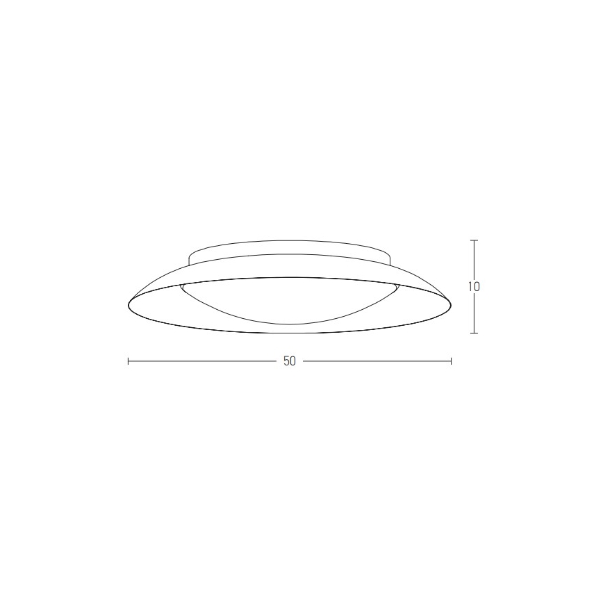 Zambelis 1959 - Plafoniera LED LED/28W/230V diametro 50 cm rame