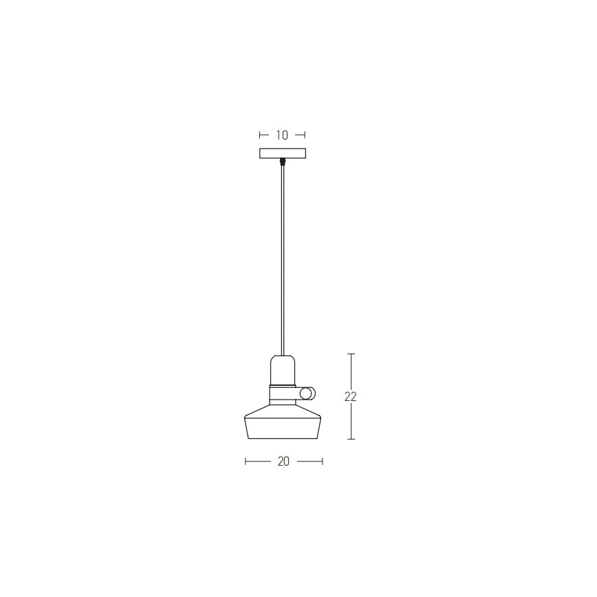 Zambelis 1990 - Lampadario a sospensione con filo 1xE27/40W/230V quercia/nero