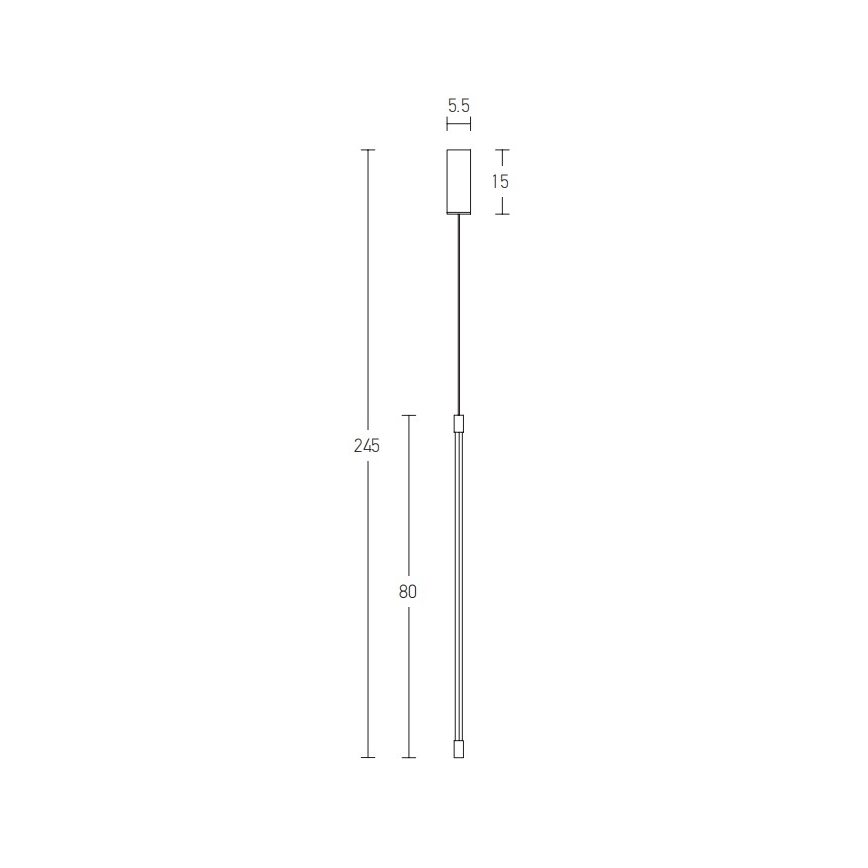 Zambelis 20121 - Lampadario LED a sospensione con filo LED/12W/230V nero