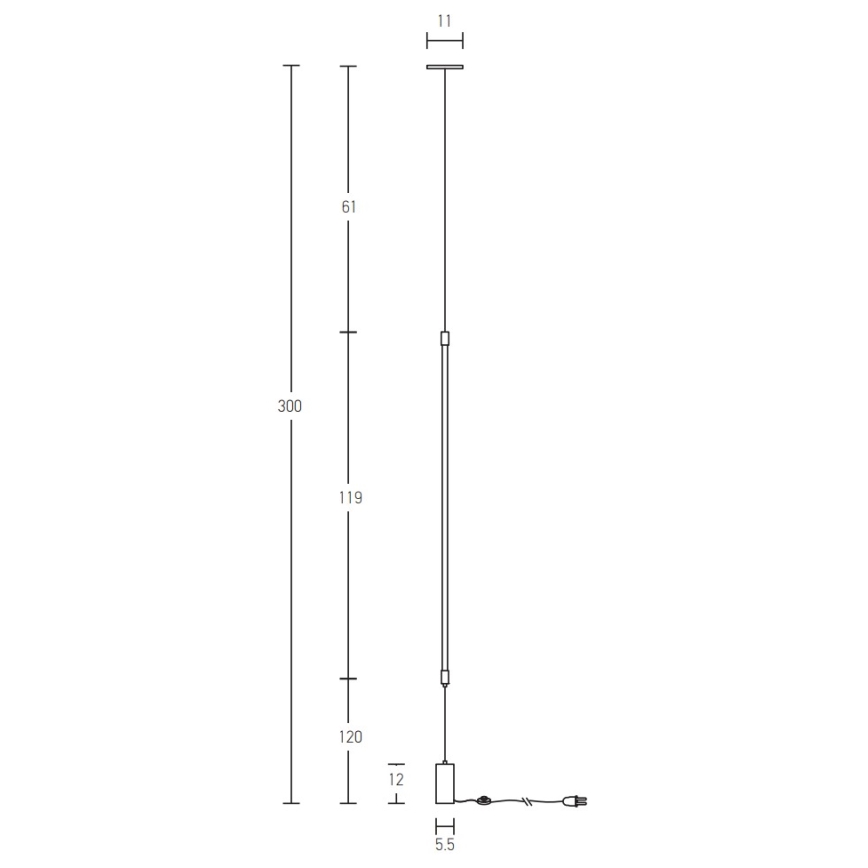 Zambelis 20184 - Lampada LED da terra LED/22W/230V