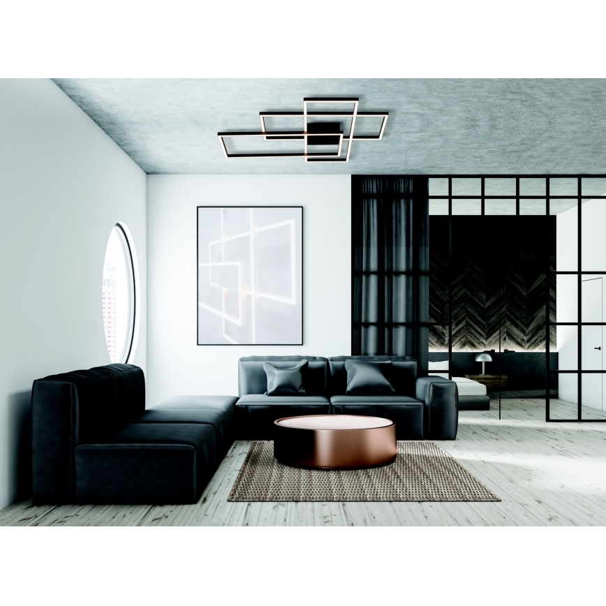 Zambelis 2020 - Lampadario a plafone LED dimmerabile LED/55W/230V nero