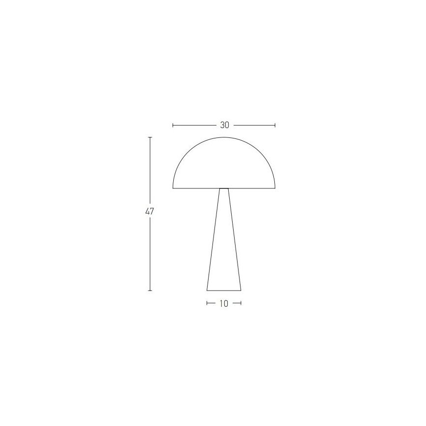 Zambelis 20210 - Lampe de table 1xE27/25W/230V noir