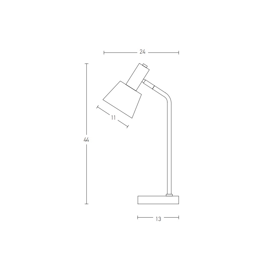 Zambelis 20220 - Tischlampe 1xE14/25W/230V grau