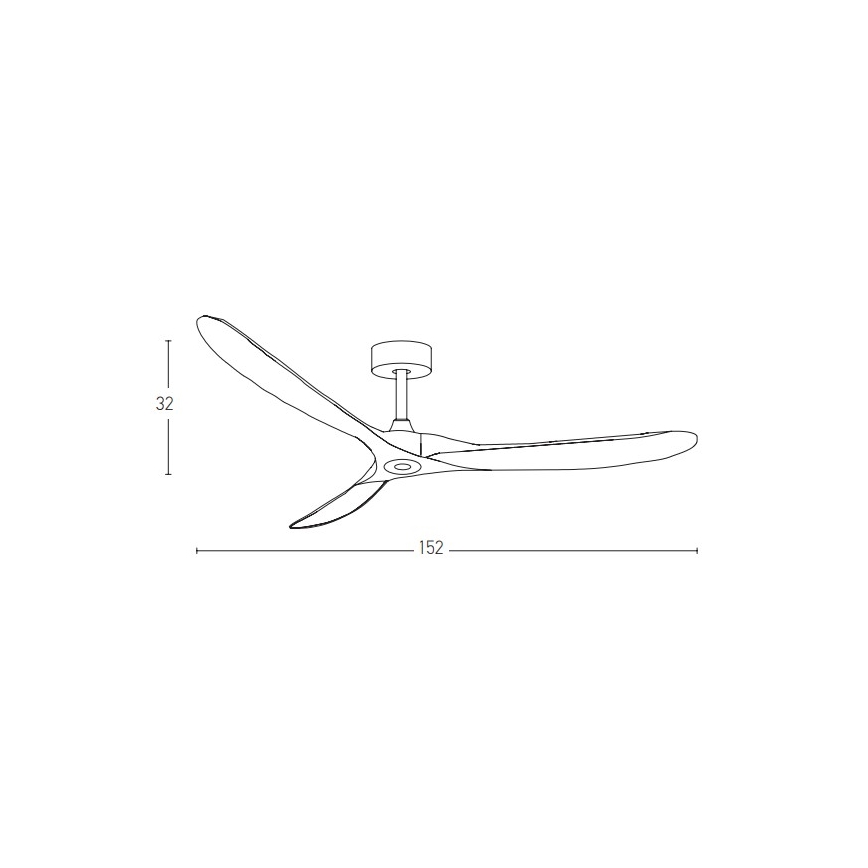Zambelis 20259 - Deckenventilator + Fernbedienung