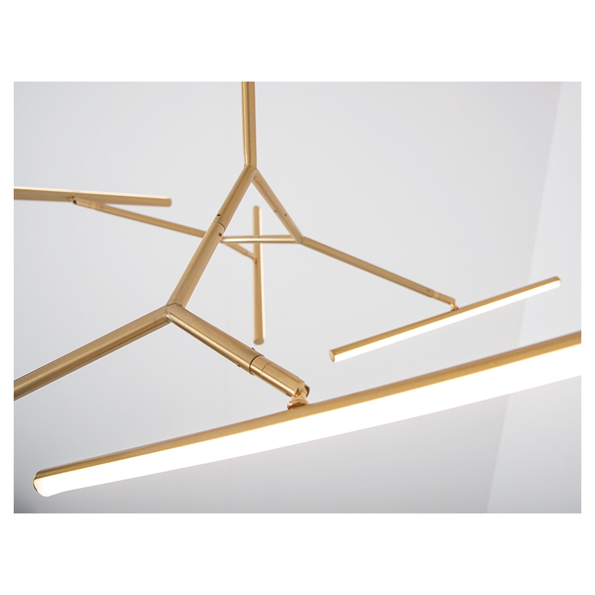 Zambelis 2071 - Lampadario a sospensione con supporto rigido LED dimmerabile LED/49W/230V oro