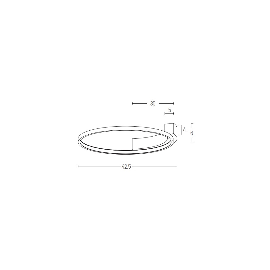 Zambelis 2075 - Applique a LED LED/25W/230V diametro 42,5 cm bianco