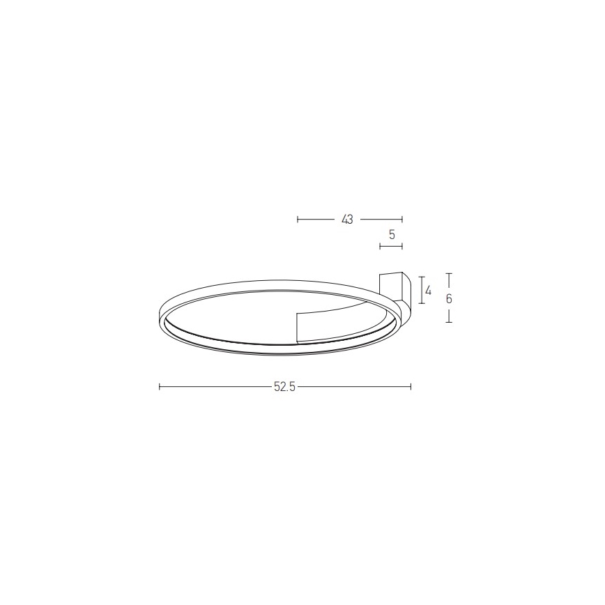 Zambelis 2077 - Applique a LED LED/31W/230V diametro 52,5 cm bianco