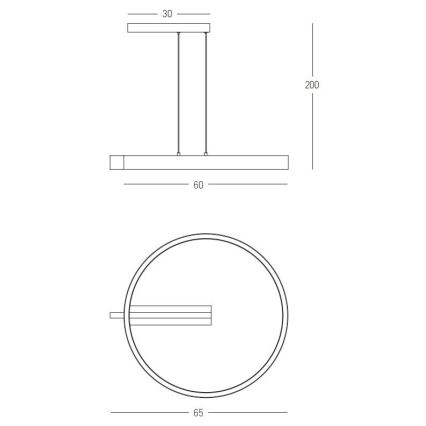 Zambelis 22011 - Lampadario a sospensione con filo LED dimmerabile LED/41W/230V