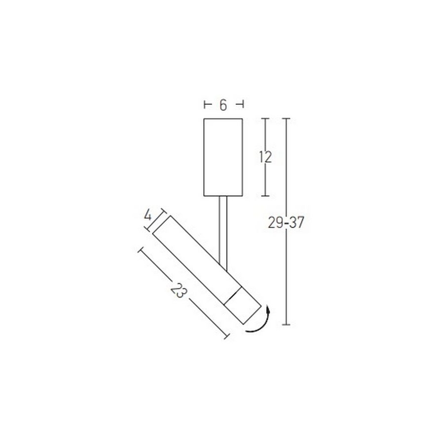 Zambelis 22028 - Suspension avec tige LED/4W/230V