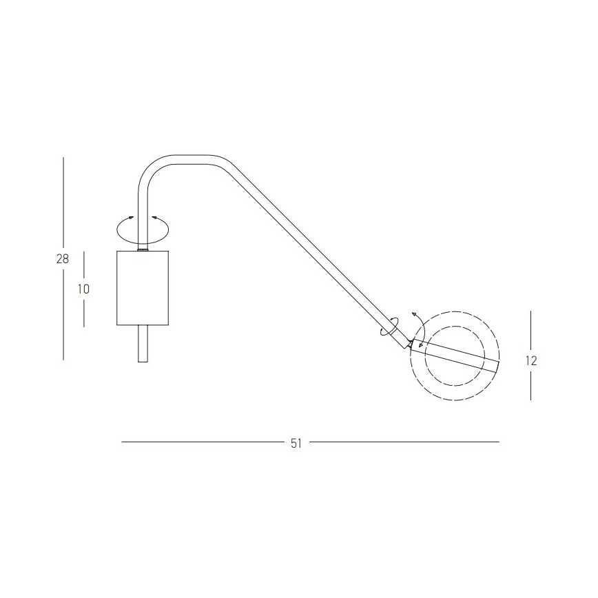 Zambelis 22043 - Applique murale à intensité variable LED/7W/230V blanc