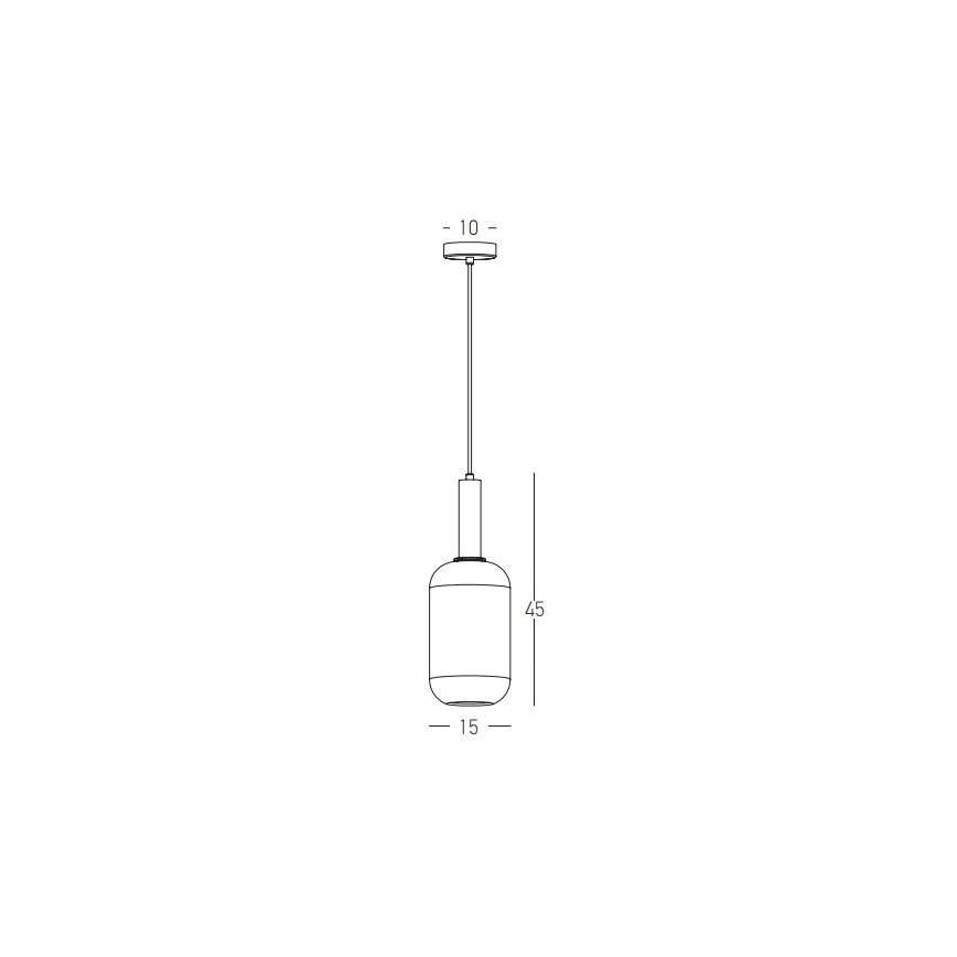 Zambelis 22070 - Lampadario a sospensione con filo 1xE27/40W/230V diametro 15 cm oro