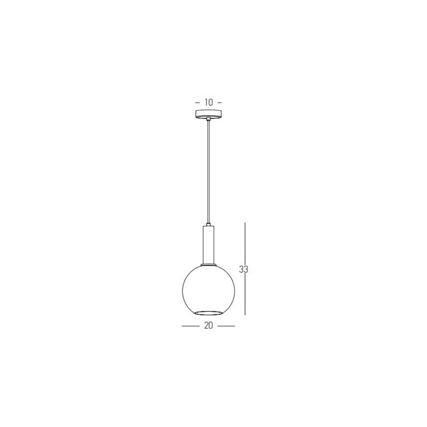 Zambelis 22071 - Lampadario a sospensione con filo 1xE27/40W/230V diametro 20 cm oro