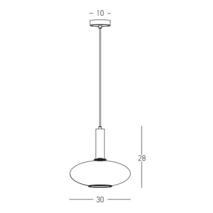 Zambelis 22072 - Hängeleuchte an Schnur 1xE27/40W/230V d 30 cm golden