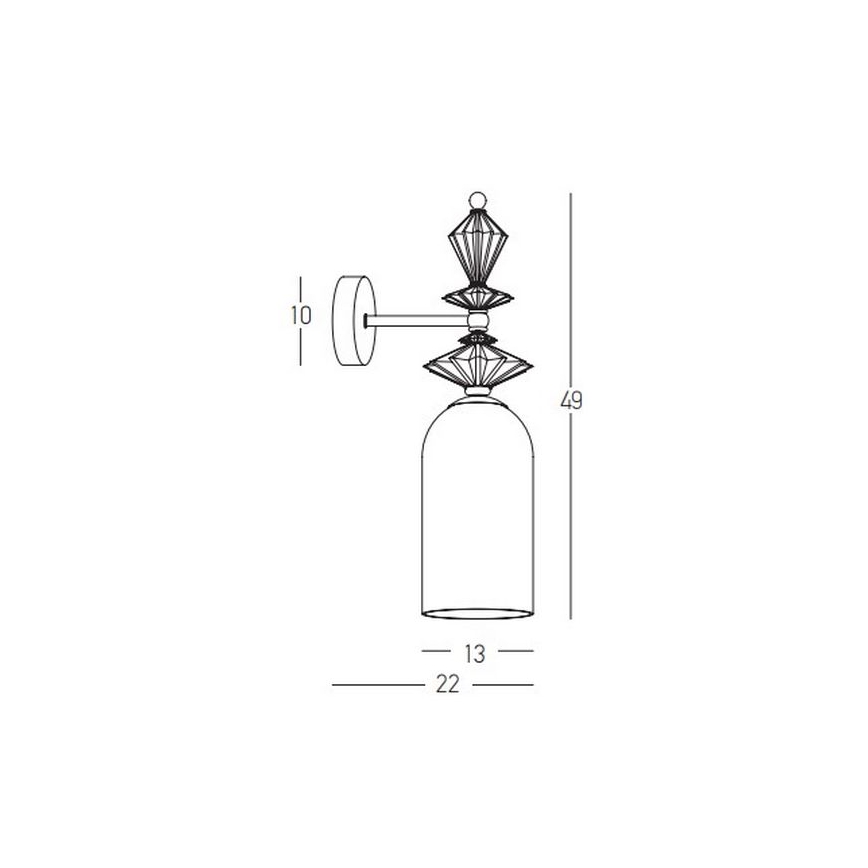 Zambelis 22080 - Applique 1xE27/40W/230V