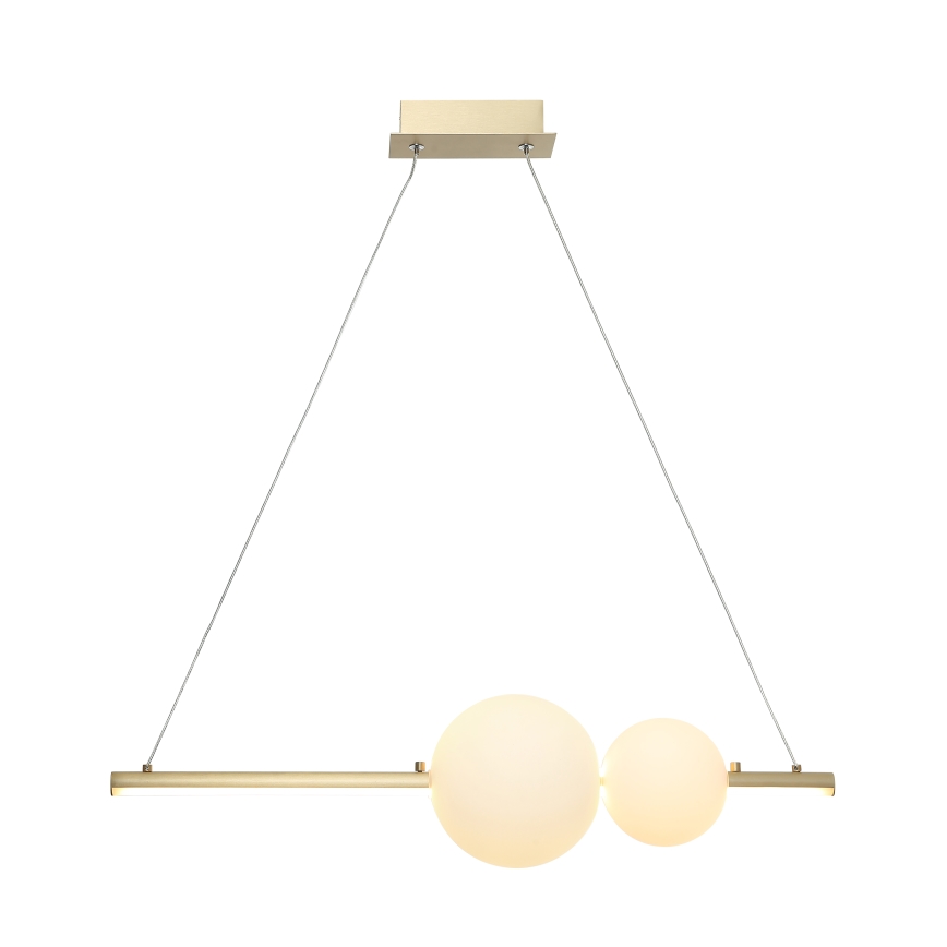 Zambelis 22108 - Dimmbare LED-Hängeleuchte an Schnur LED/11W/230V golden