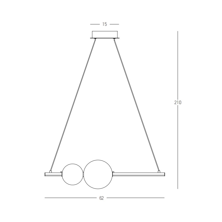 Zambelis 22109 - Dimmbare LED-Hängeleuchte an Schnur LED/11W/230V schwarz
