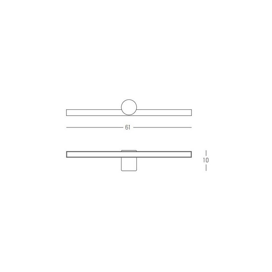 Zambelis 22124 - Illuminazione a LED per specchi da bagno LED/10W/230V 61 cm IP54