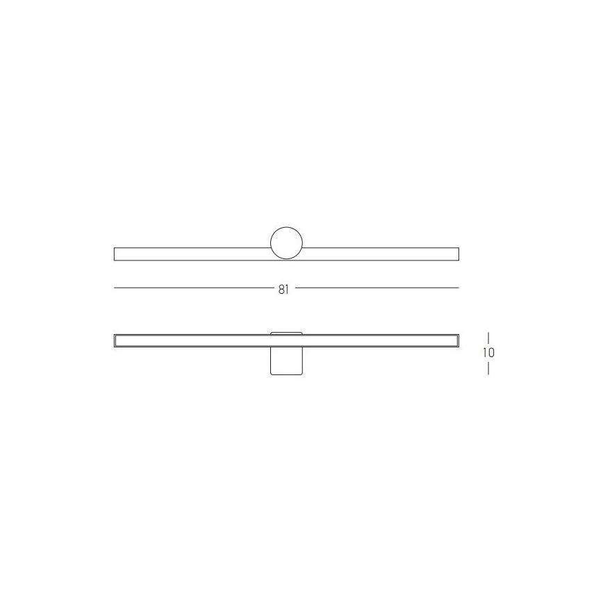 Zambelis 22125 - Éclairage miroir salle de bain LED/17W/230V 81 cm IP54