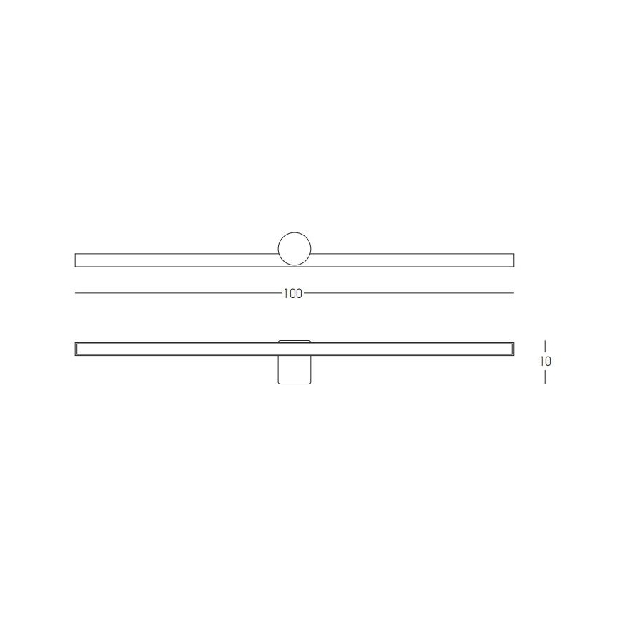 Zambelis 22126 - LED-Badezimmer-Spiegelbeleuchtung LED/21W/230V 100 cm IP54