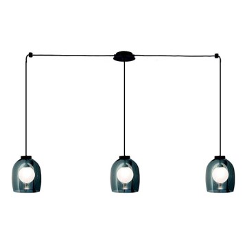 Zambelis 22146 - Lampadario a sospensione con filo 3xG9/5W/230V ragno nero