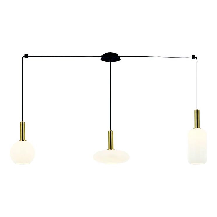 Zambelis 22151 - Hängeleuchte 3xE27/40W/230V Spinne golden